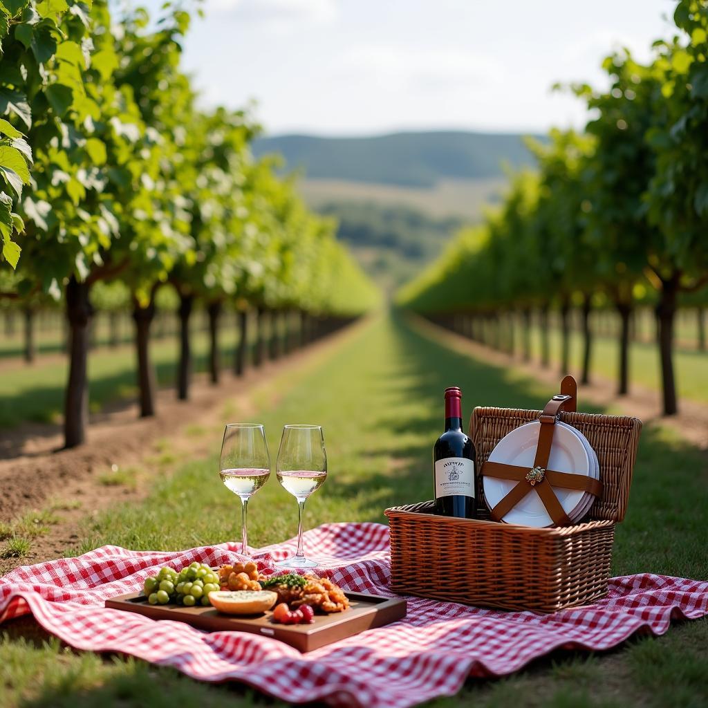 Picnic among the vines at a Texas Hill Country Vineyard