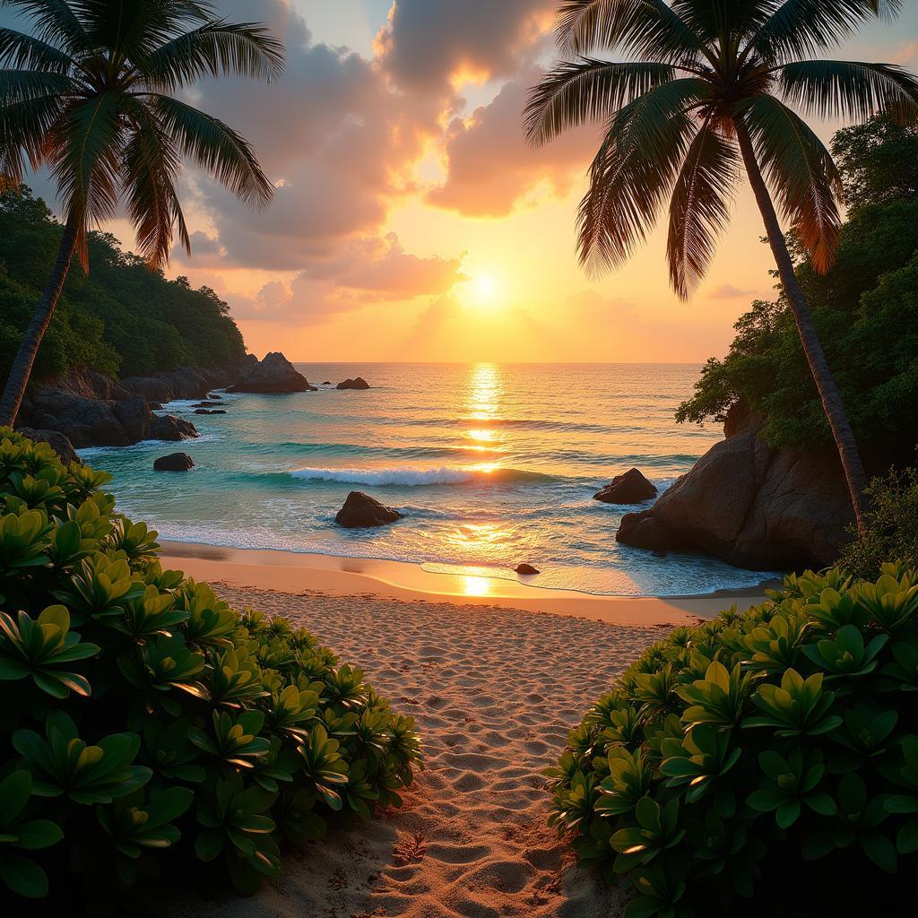 Thailand Beach Phuket Sunset Tropical Paradise