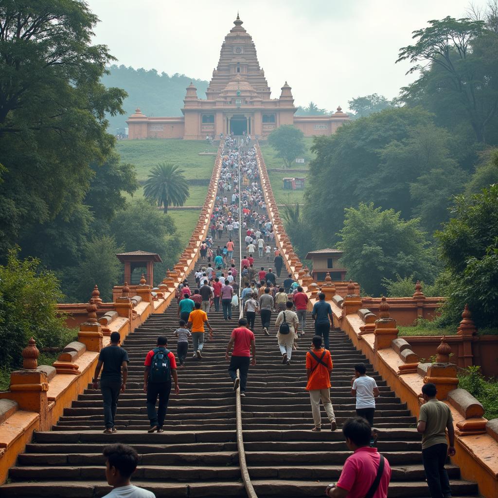 Thiruthani Temple Steps