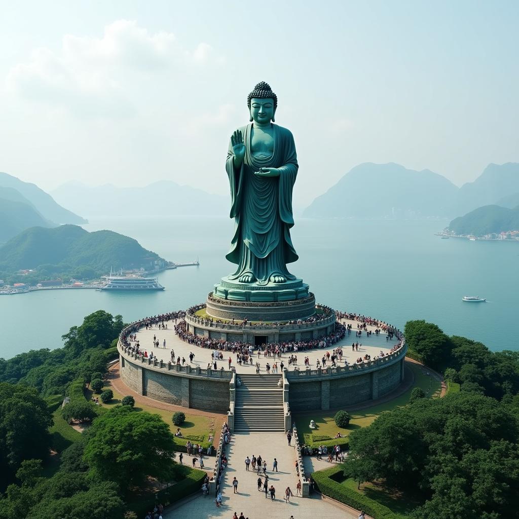 Tian Tan Buddha on Lantau Island Hong Kong