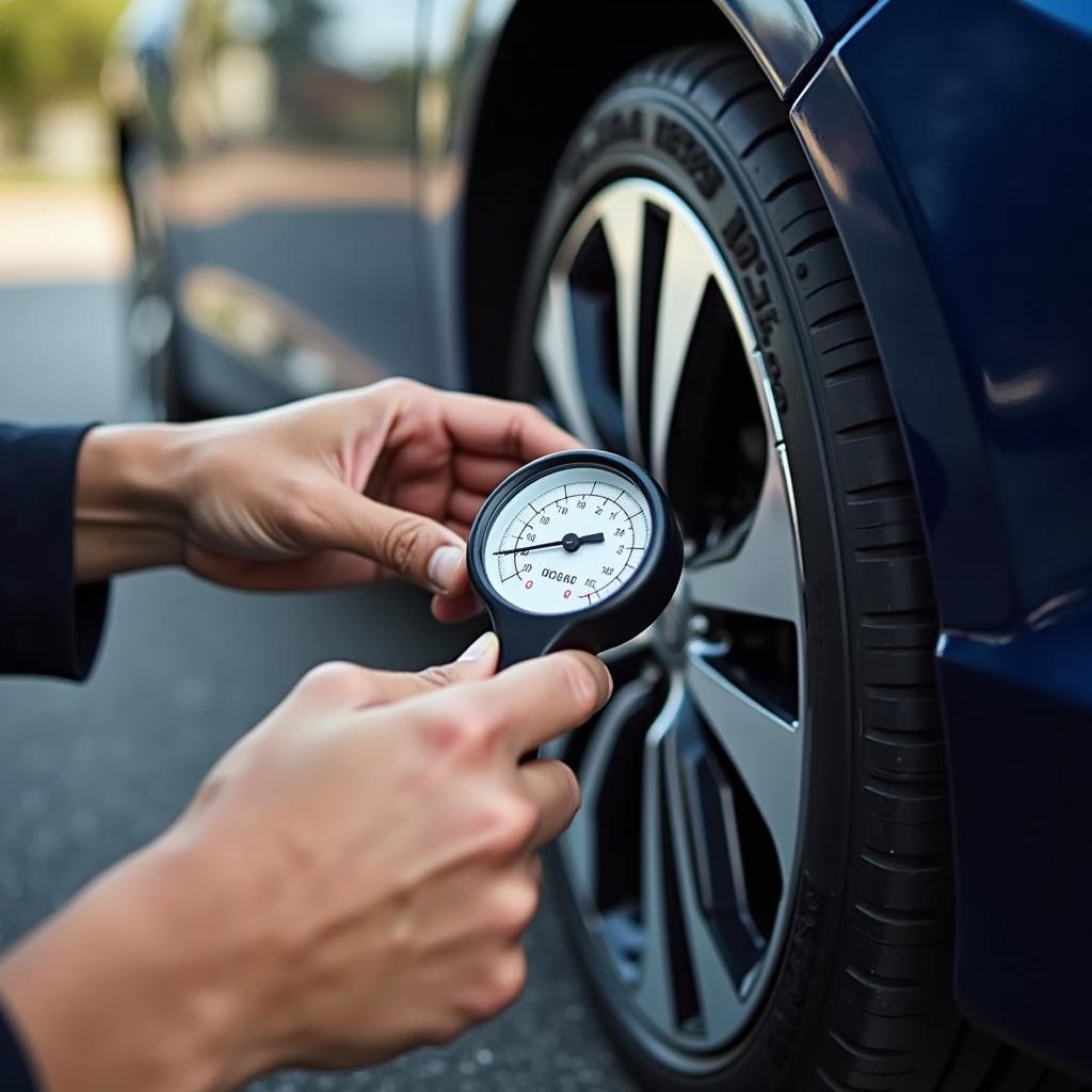 Checking Tire Pressure on a 2019 Honda Insight Touring