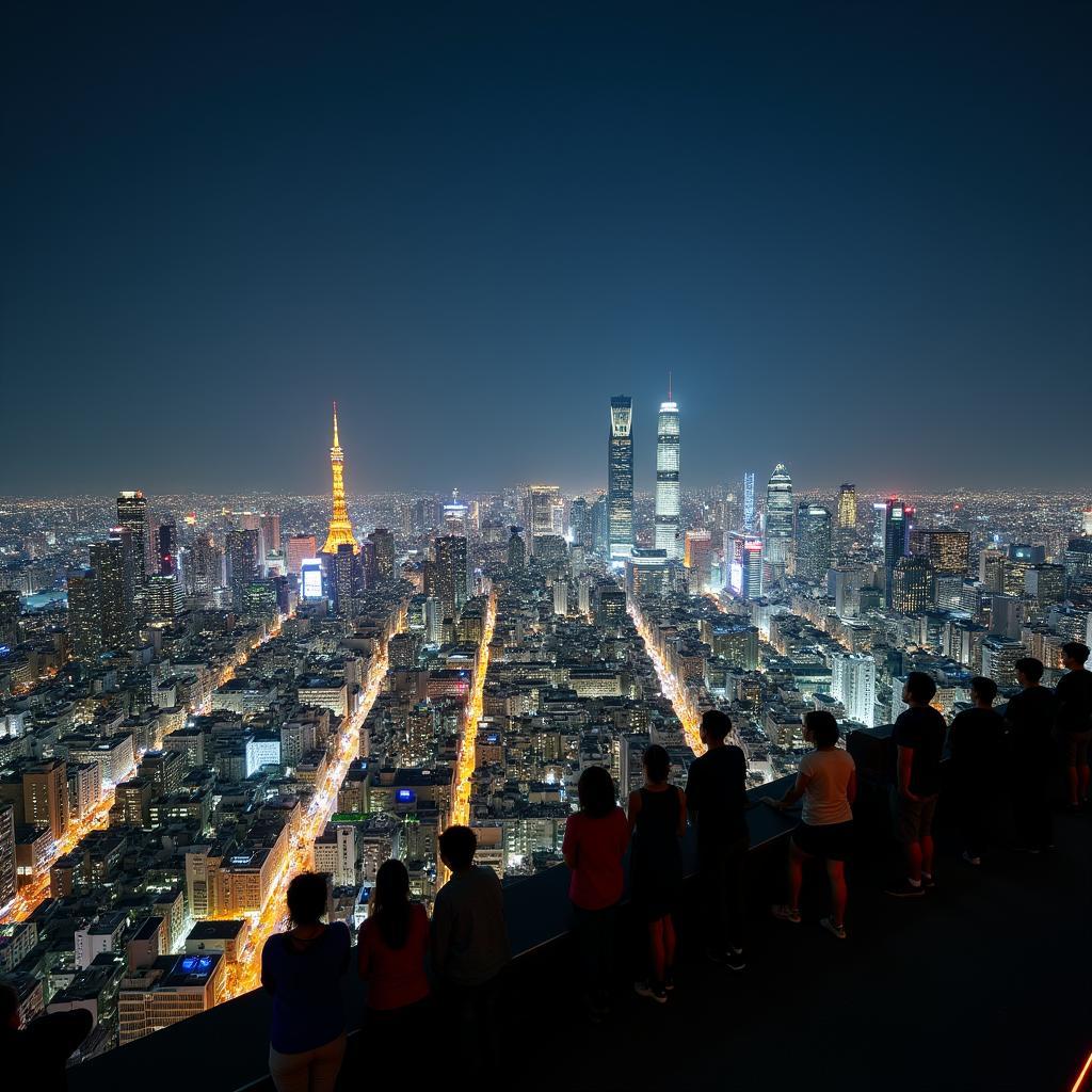 Tokyo Cityscape at Night with Acholala Tours