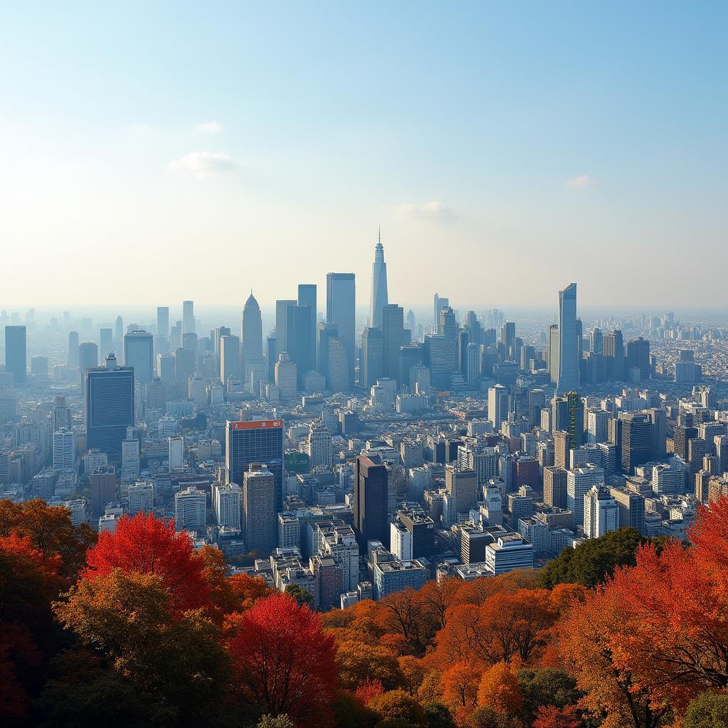 Tokyo Cityscape in October 2019