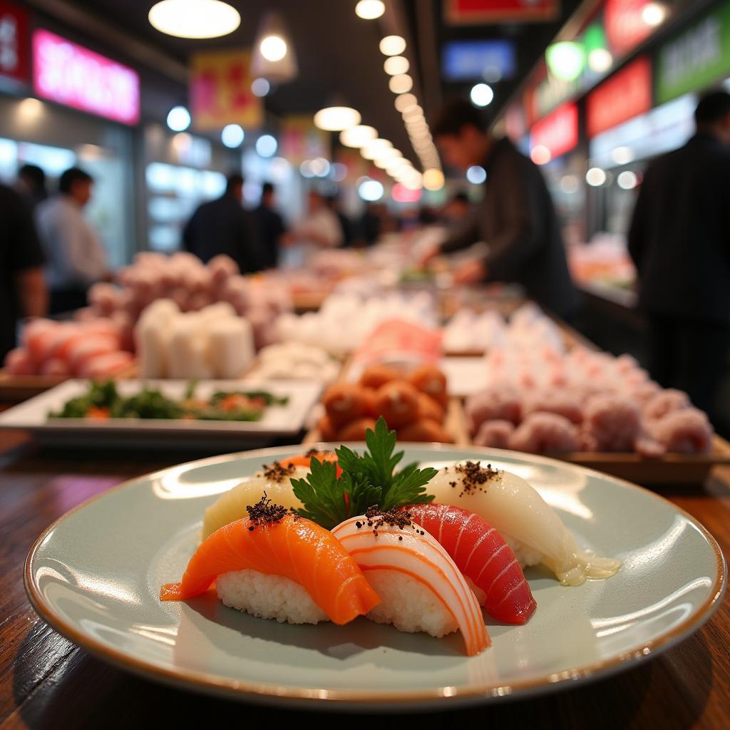 Fresh Sushi at Tokyo Fish Market