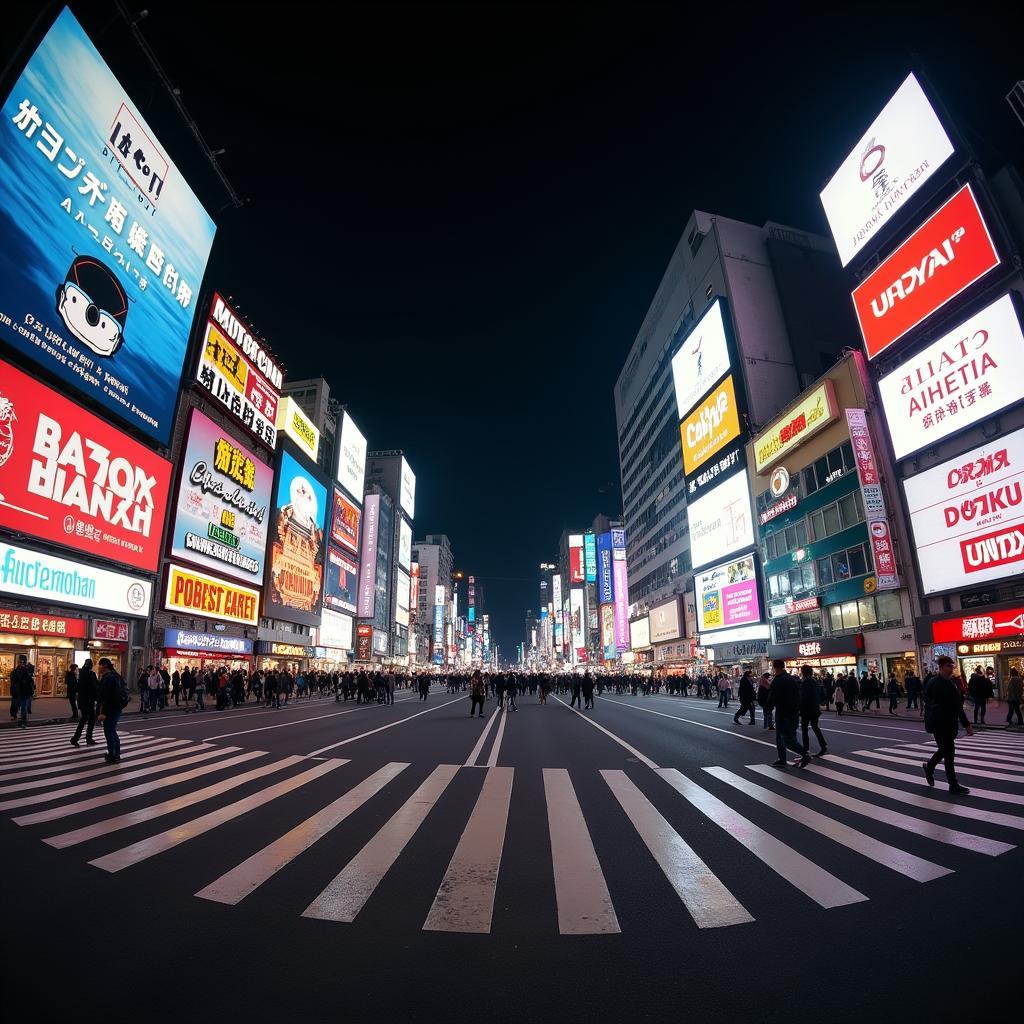 Tokyo's Neon Lights at Night During a BRMC Tour