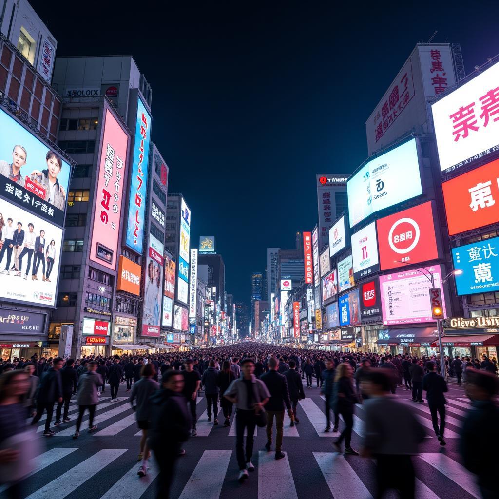 Tokyo Nightlife at Shibuya Crossing: 88glam Tour Inspiration