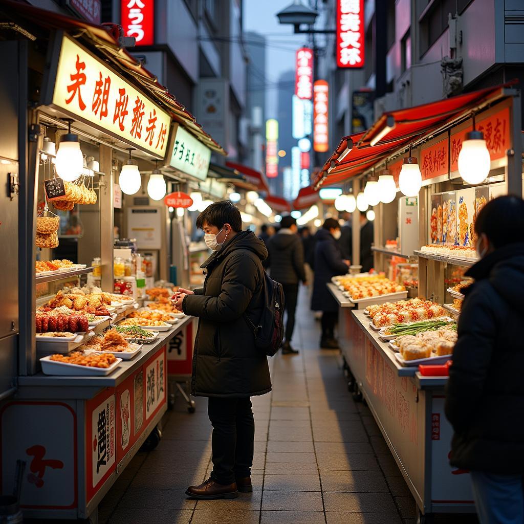 Tokyo Street Food Delights: Ramen, Takoyaki, and Sushi