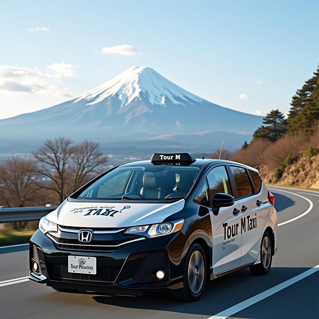 Tour M Taxi with Mount Fuji Backdrop