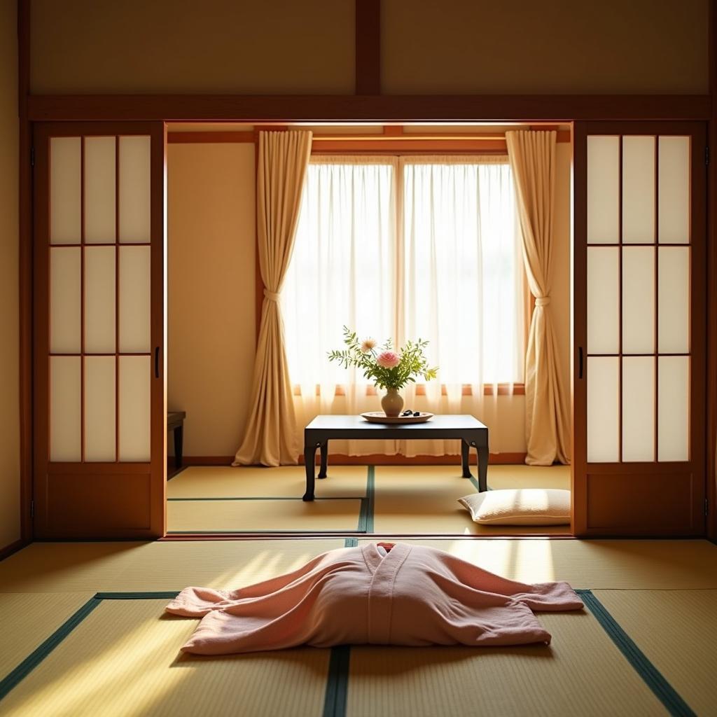 Interior of a Traditional Japanese Ryokan