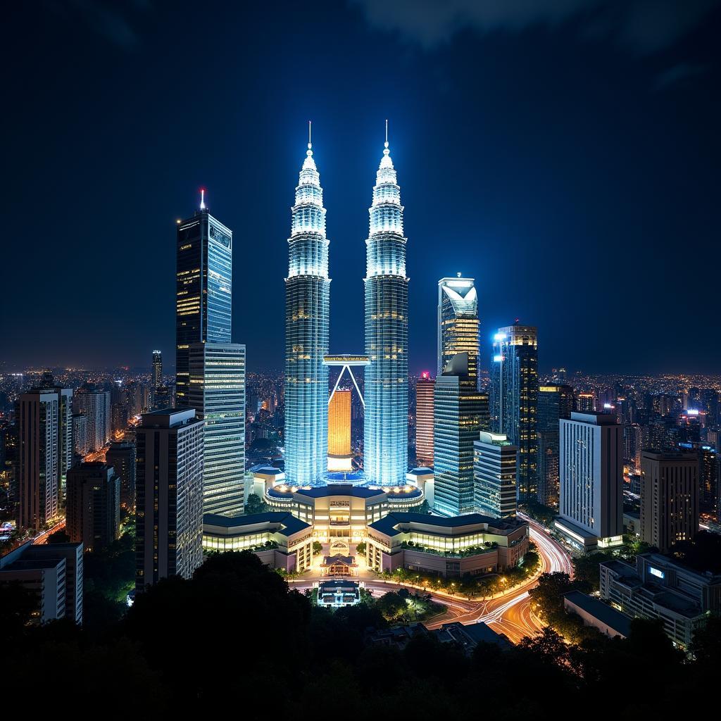 Kuala Lumpur Skyline at Night