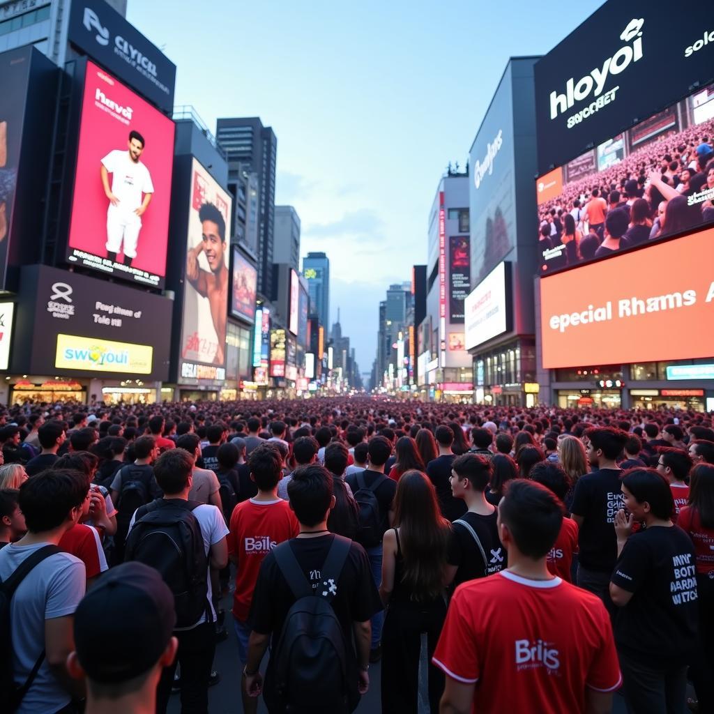 TroyBoi Japan Tour: Fans at Shibuya Crossing