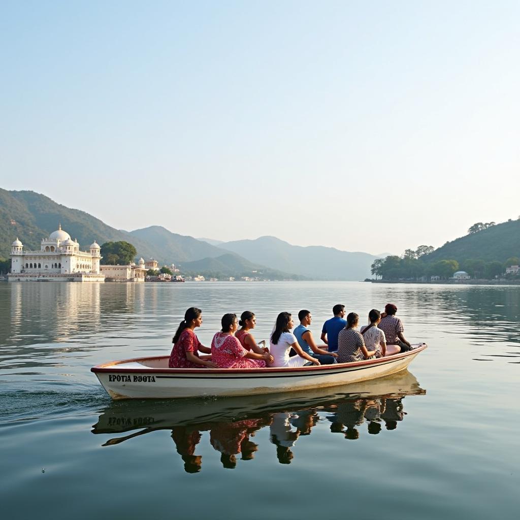 Boat ride on Lake Pichola, Udaipur