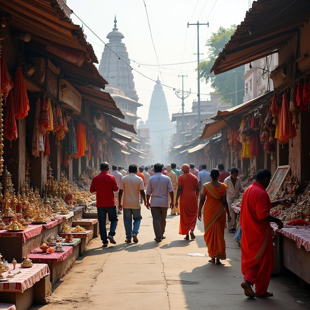 Ujjain Commercial Street Scene