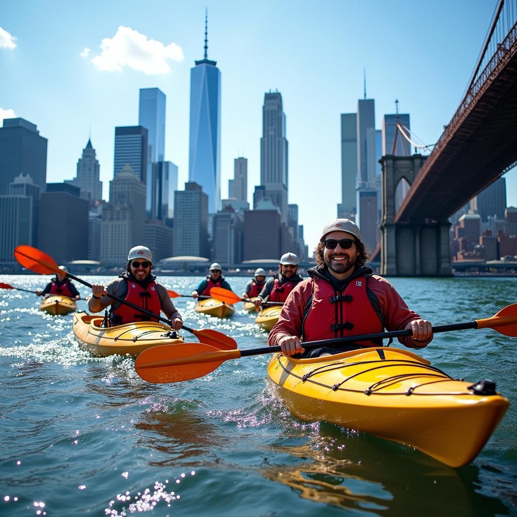 Kayaking on the Hudson River in NYC