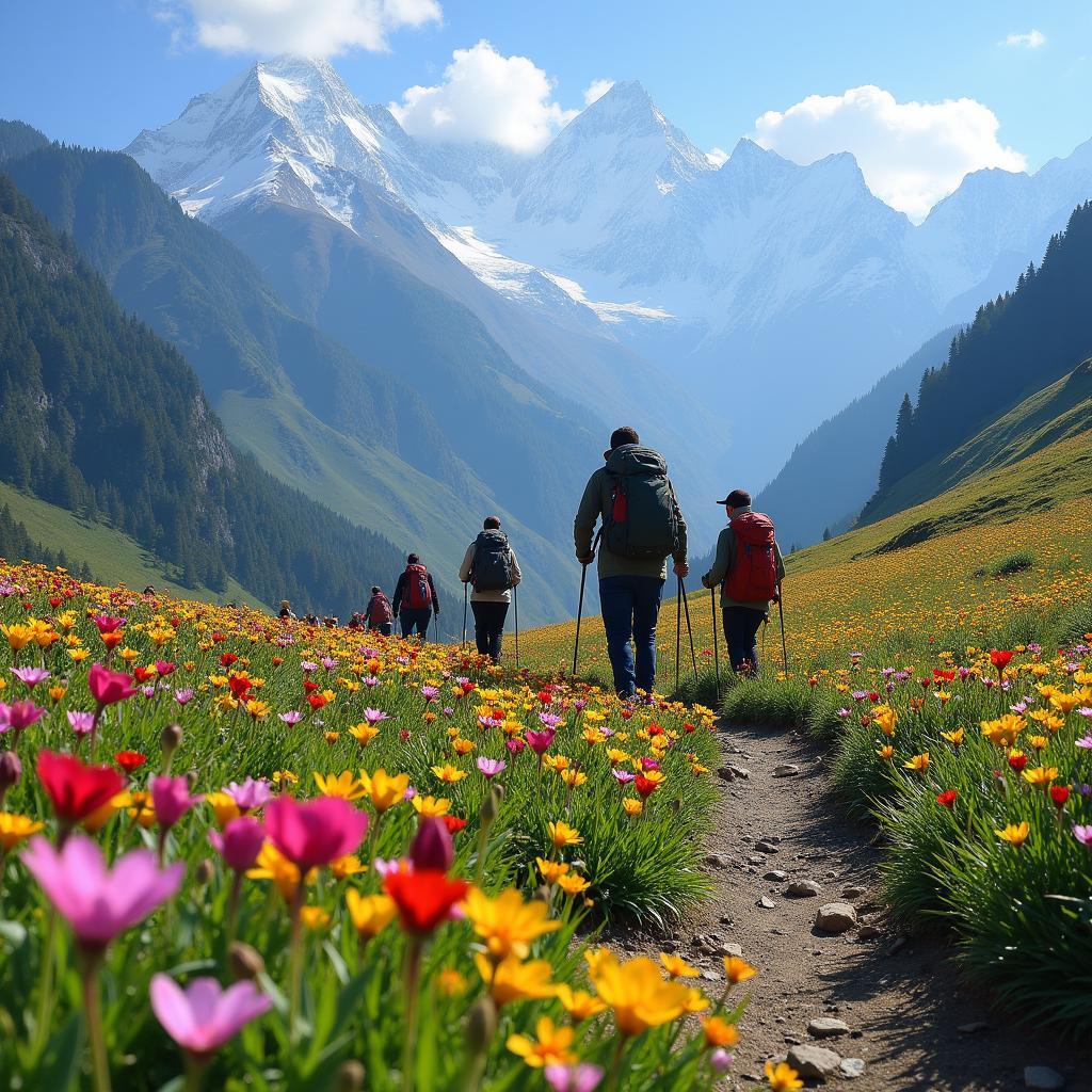 Trekking through the Valley of Flowers in Uttarakhand