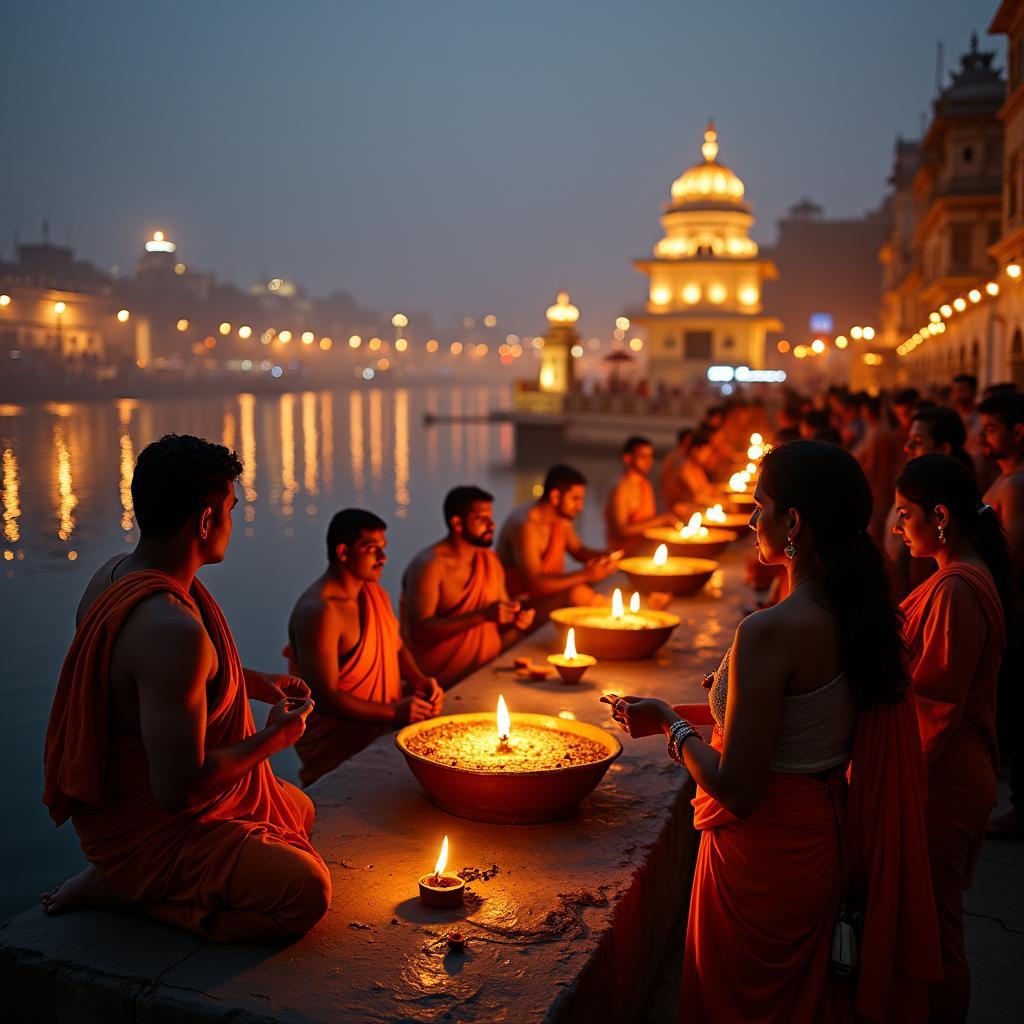 Varanasi Ghats Evening Aarti Ceremony with Local Guide