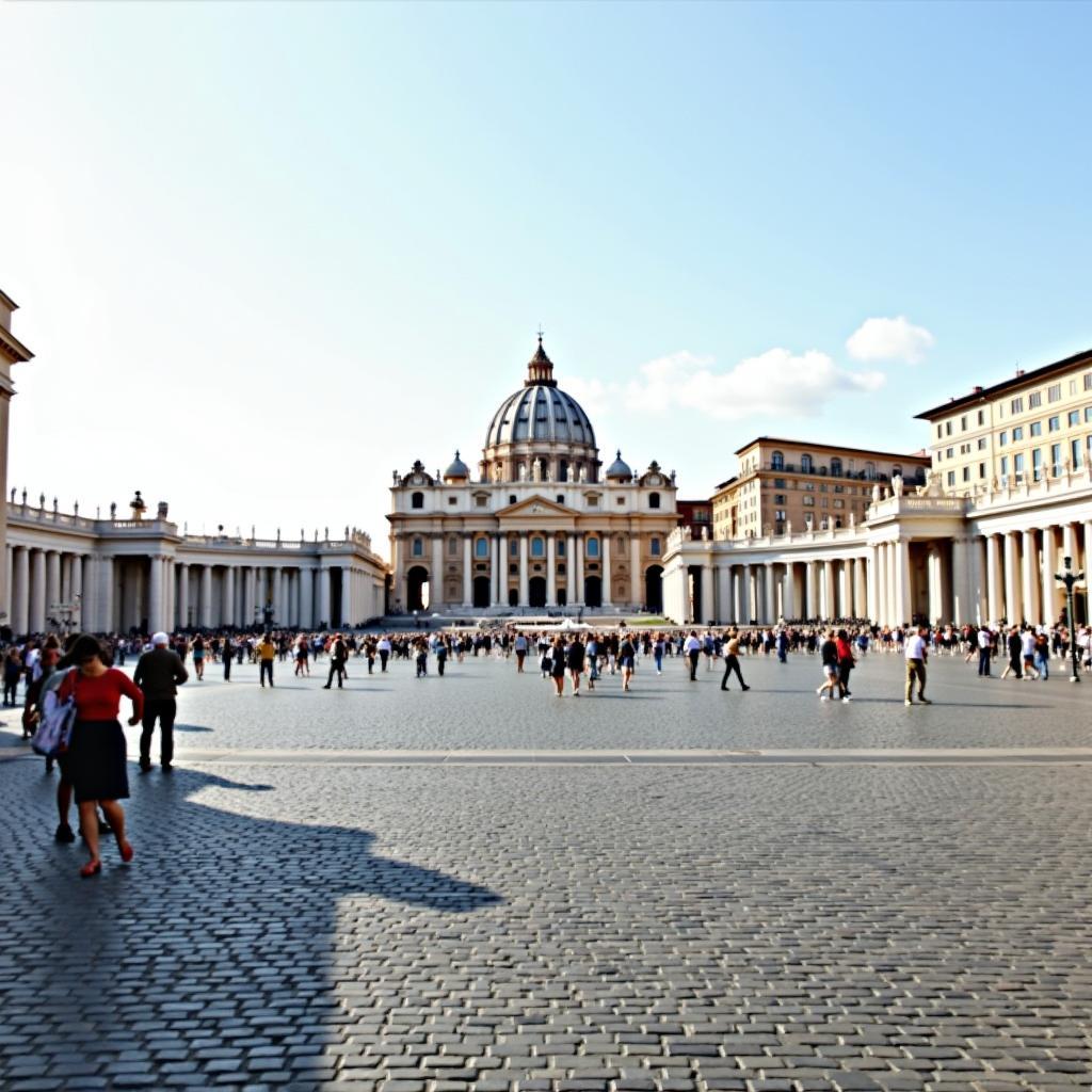 St. Peter's Basilica dominates the Vatican skyline