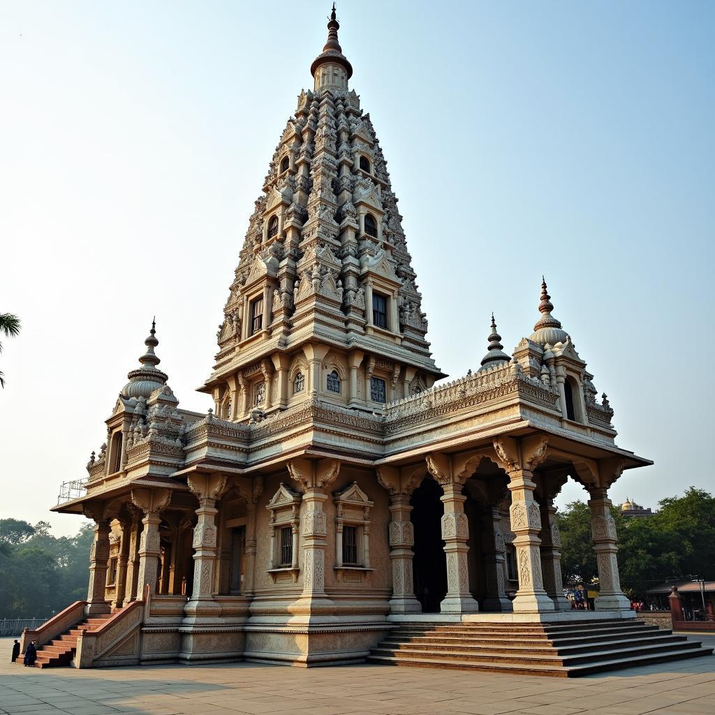 The Majestic Architecture of the ISKCON Temple in Vrindavan