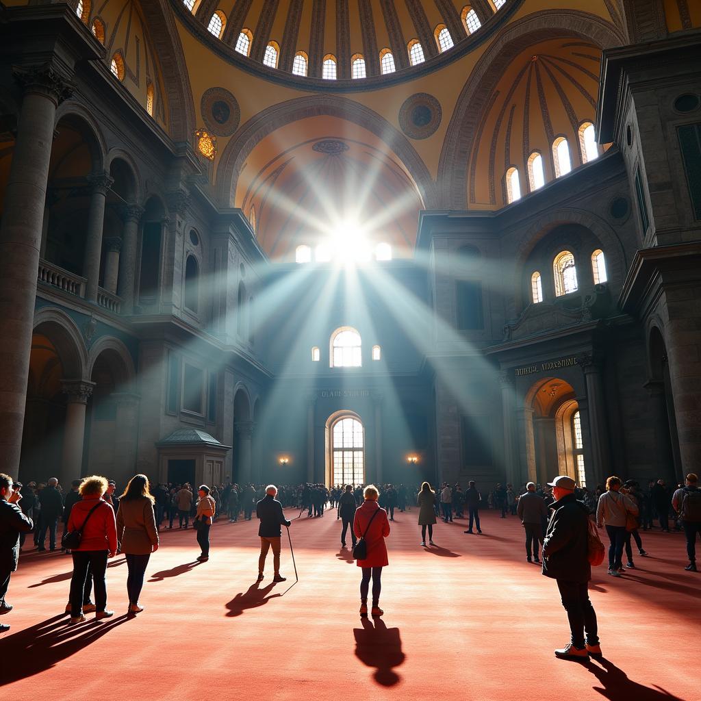 Exploring the Magnificent Hagia Sophia in Istanbul during a 15-Day Turkey Tour