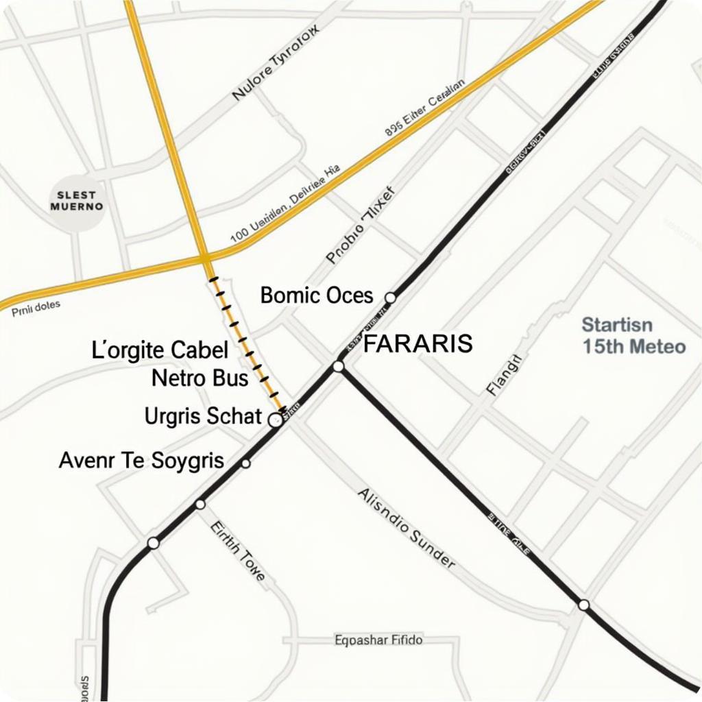 15th Arrondissement Paris Metro Map