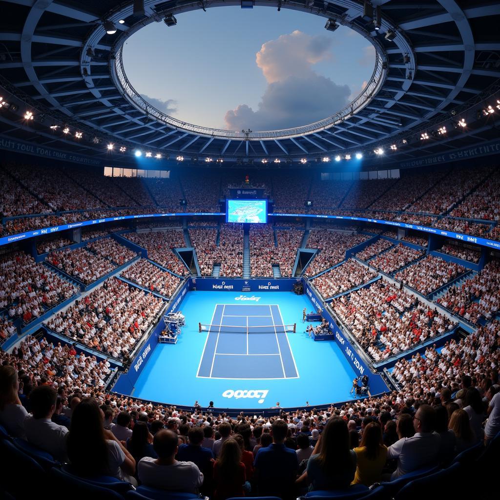 The Shanghai stadium during the 2007 ATP World Tour Finals