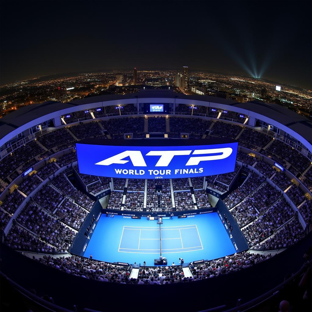 The O2 Arena in London hosts the 2018 ATP World Tour Finals