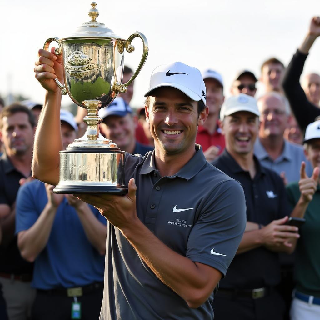 Justin Rose winning the FedEx Cup