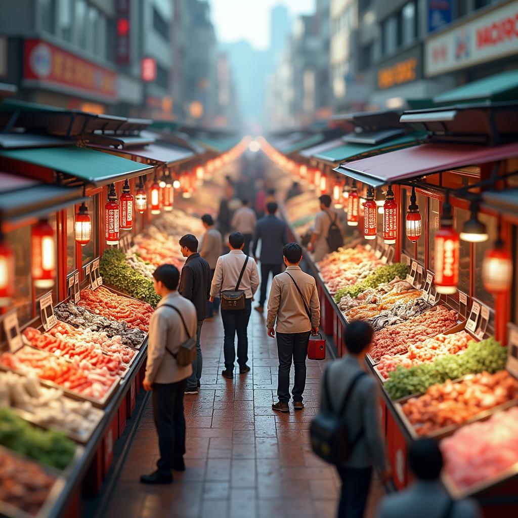 Experiencing Tokyo's Tsukiji Outer Market in 3D