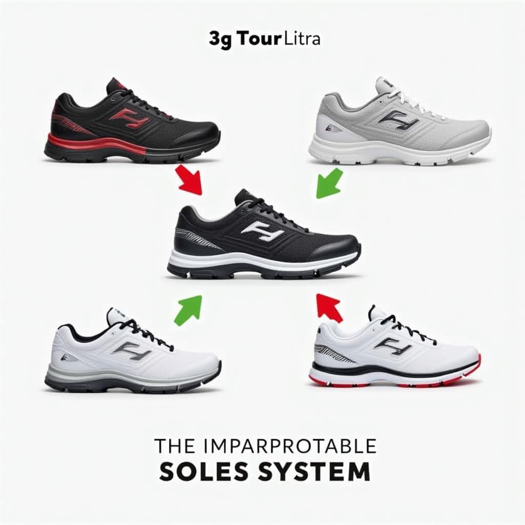 3g Tour Ultra Bowling Shoes - Interchangeable Soles System