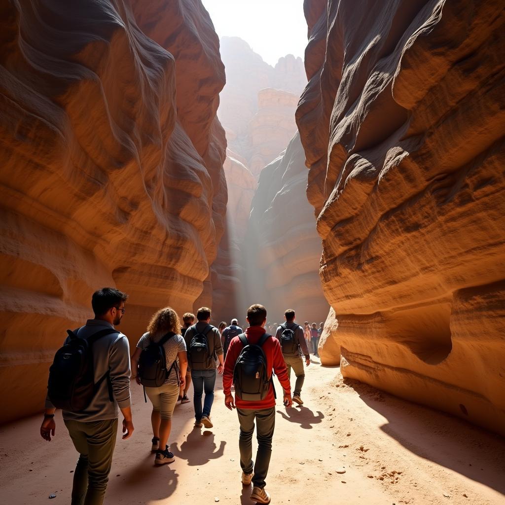 Exploring the Siq with Abraham Tours