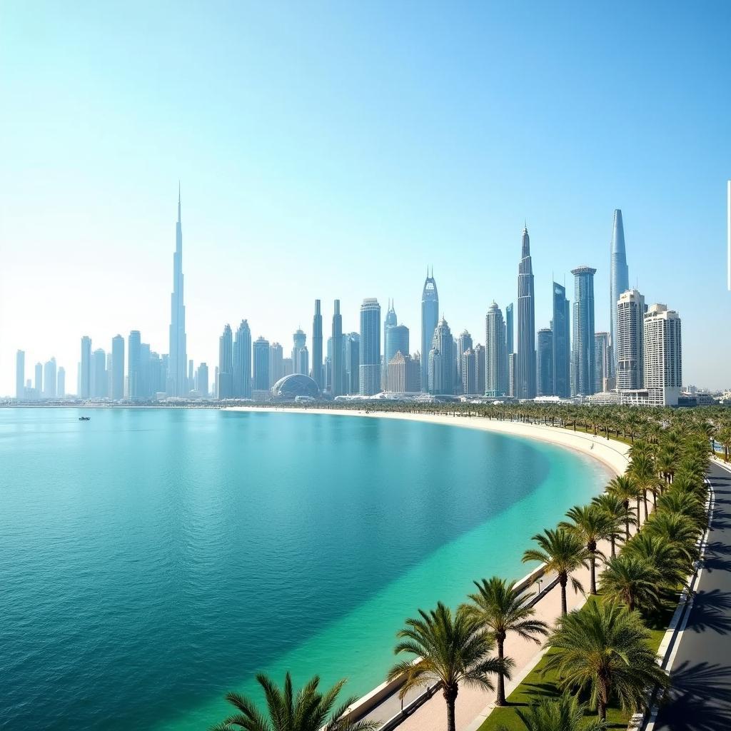 Abu Dhabi Skyline from the Corniche