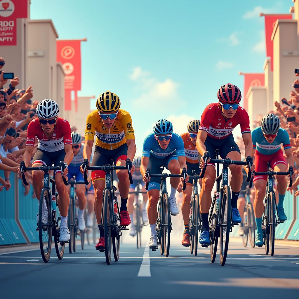 Abu Dhabi Tour Stage 1 Sprint Finish