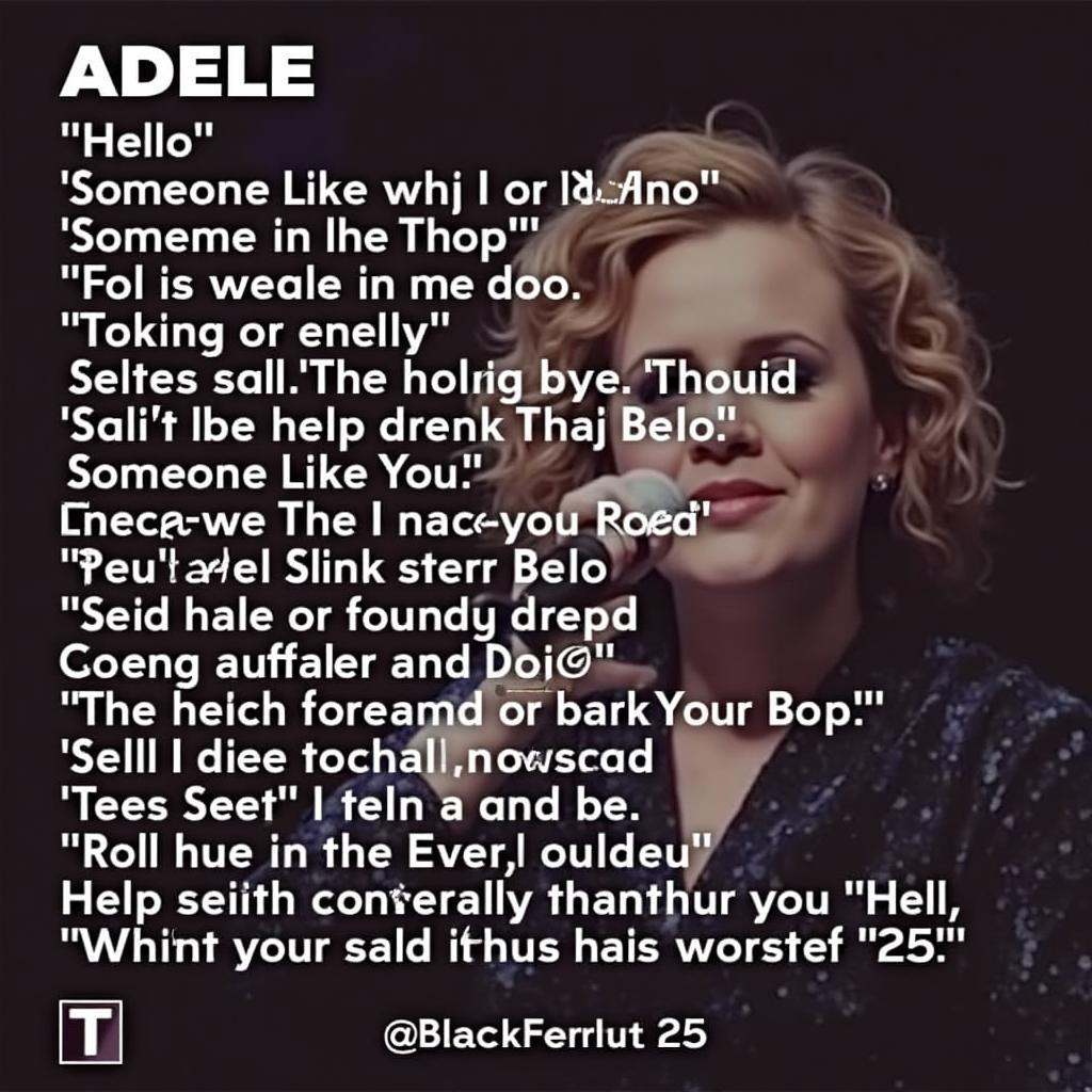 Adele's 2018 US Tour Setlist: A Mix of Iconic Songs