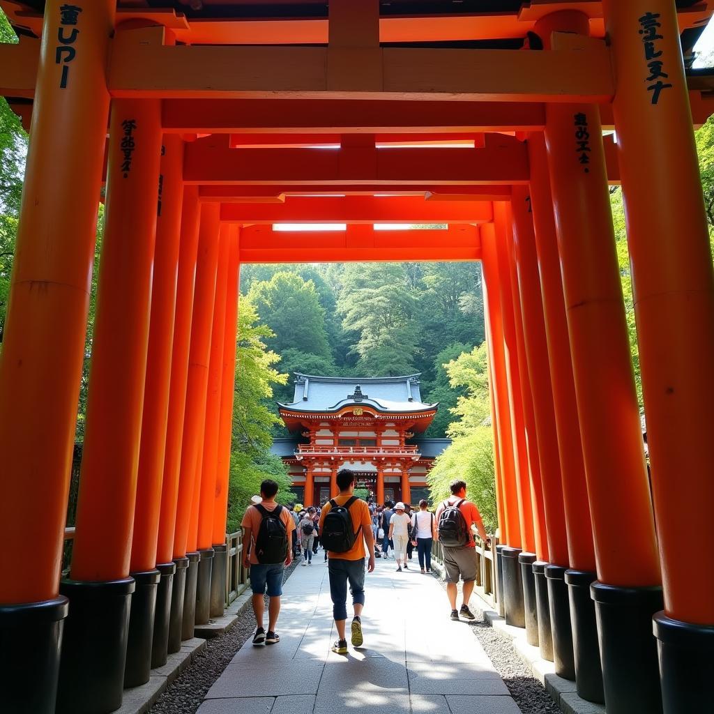 Exploring the serene beauty of ancient temples in Kyoto on an aebas tour.