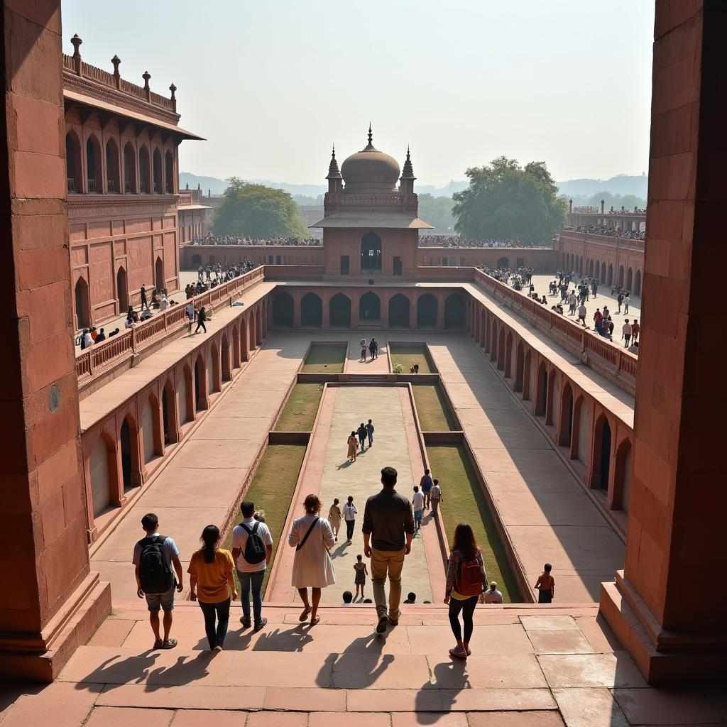 Exploring Agra Fort on a Day Tour