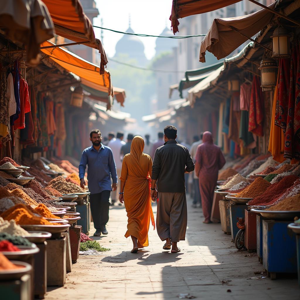 Exploring the vibrant local markets and street food in Agra