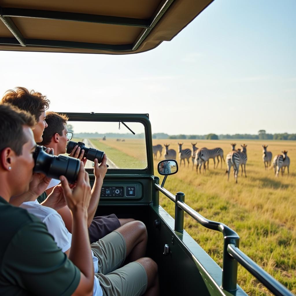 Amboseli Safari Vehicle in Action