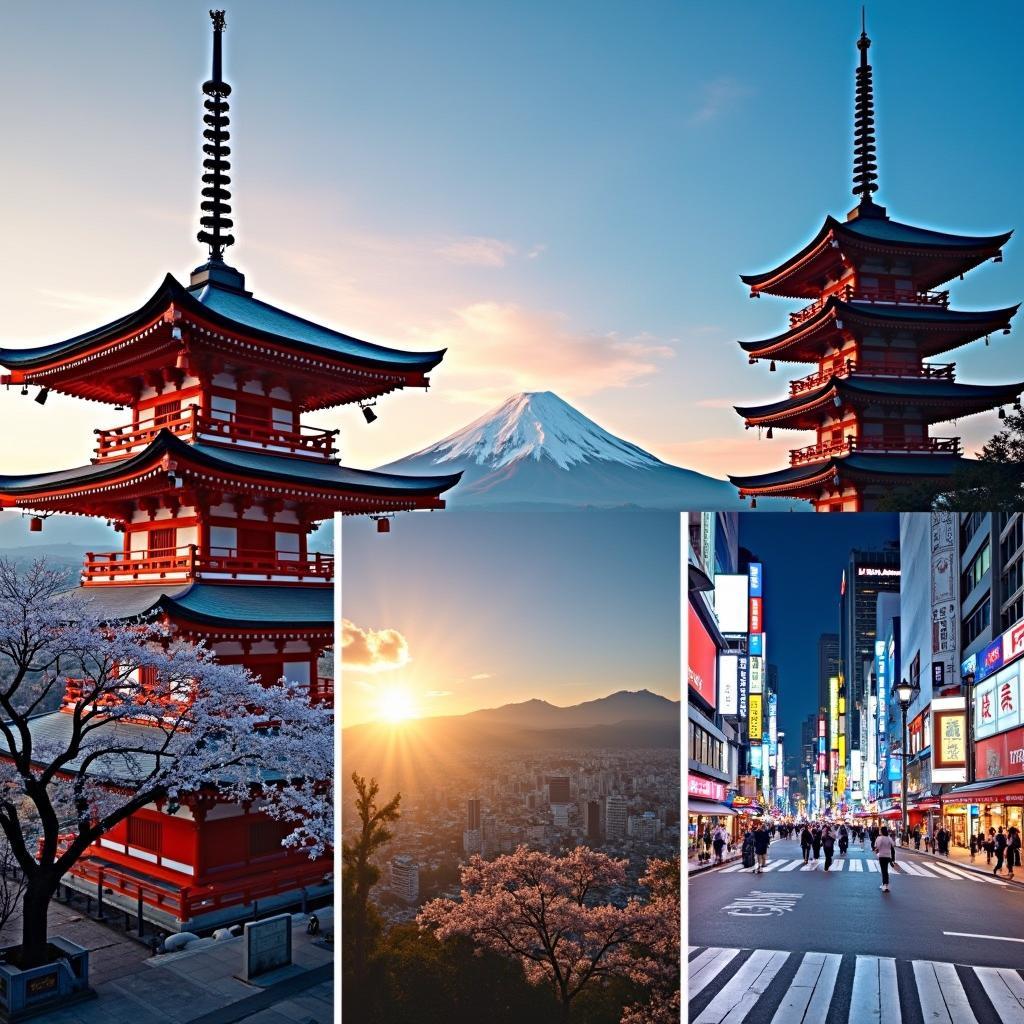 Ancient Temples and Modern Cityscapes of Japan