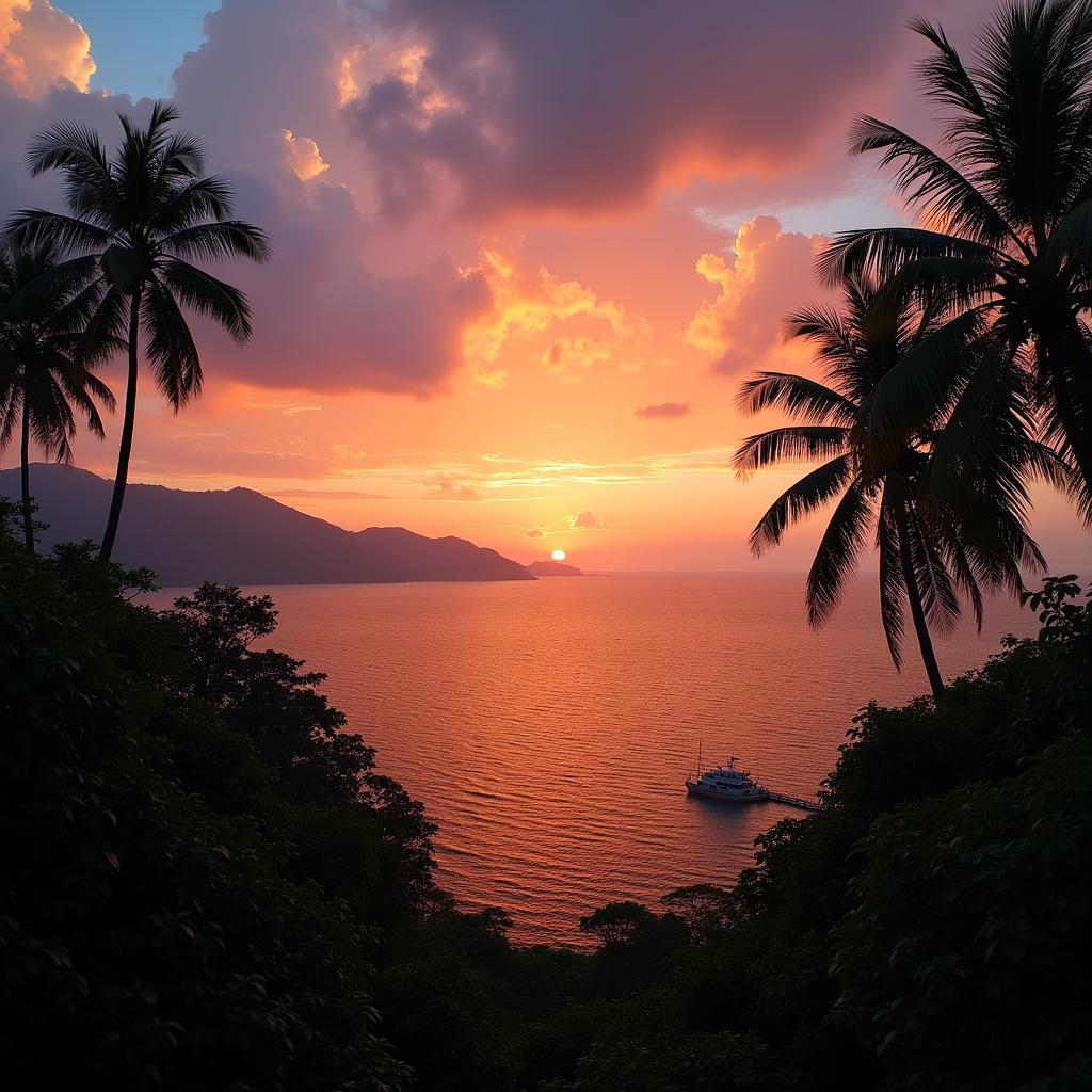 Spectacular Sunset View in Andaman Islands from Kolkata