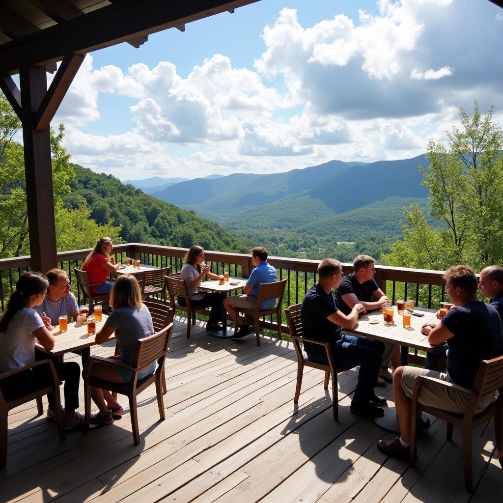 Asheville Brewery Outdoor Patio