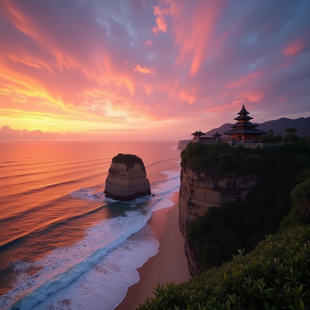 Bali Land Tour: Uluwatu Temple at Sunset