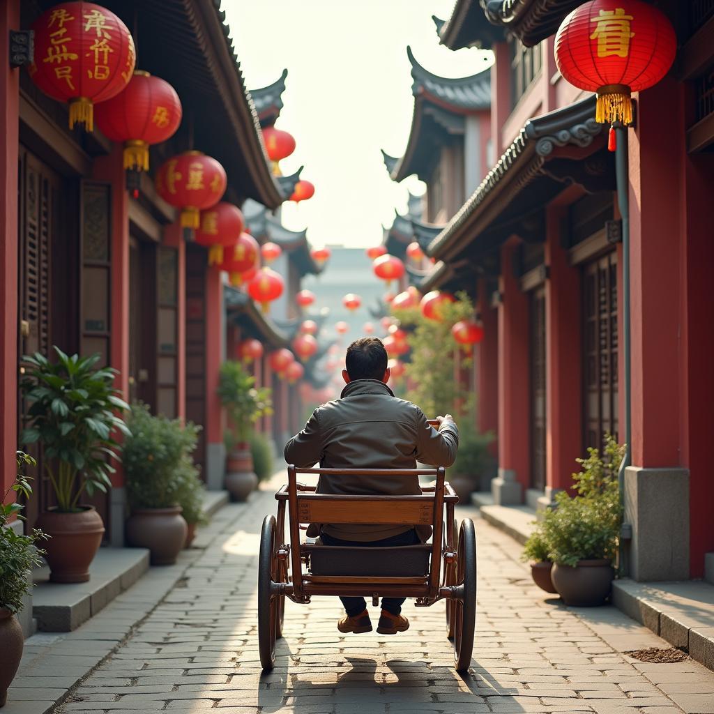 Exploring Beijing's Hutongs on a rickshaw