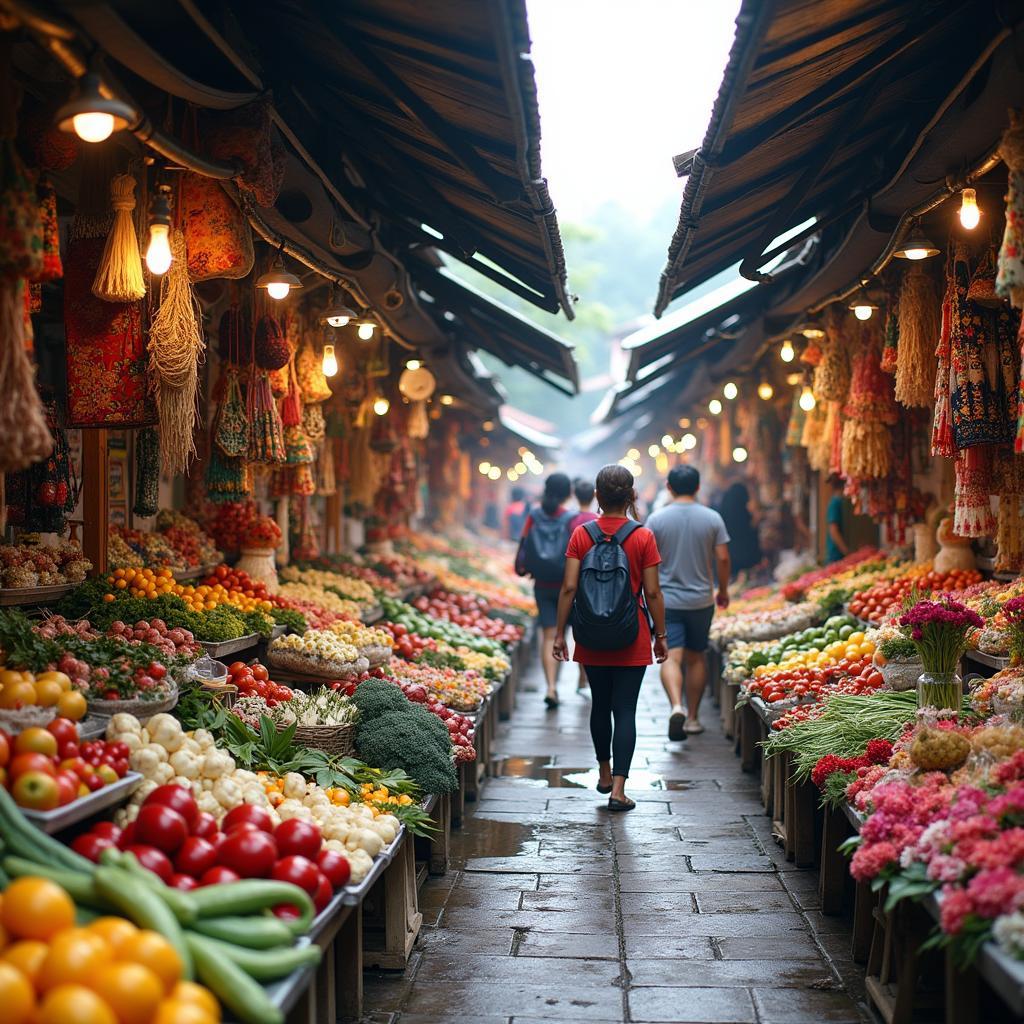 Cameron Highlands Local Market with Souvenirs