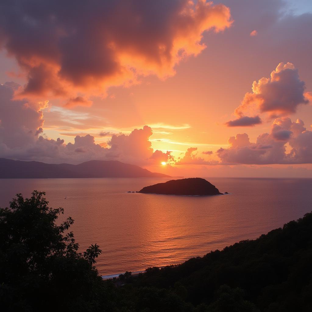 Sunset Over Camiguin Island