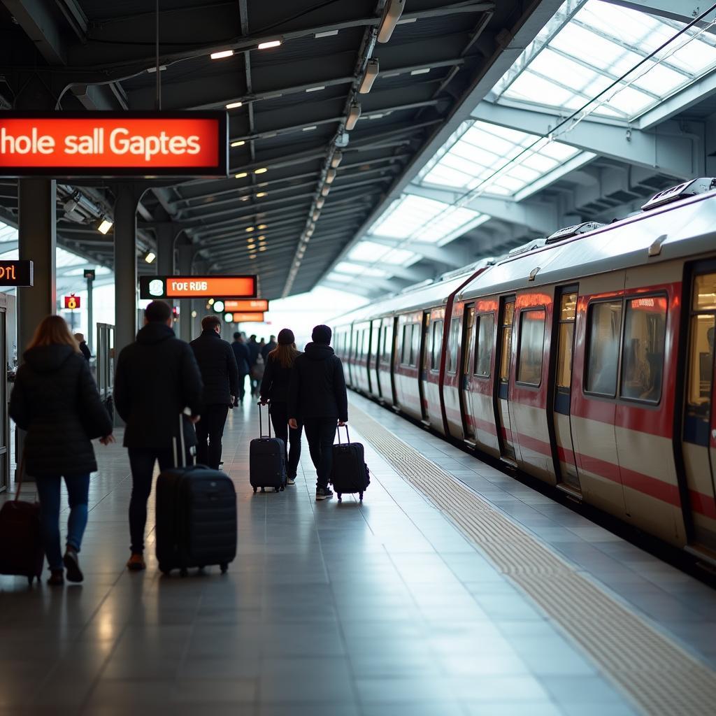 CDG RER B Train to Paris