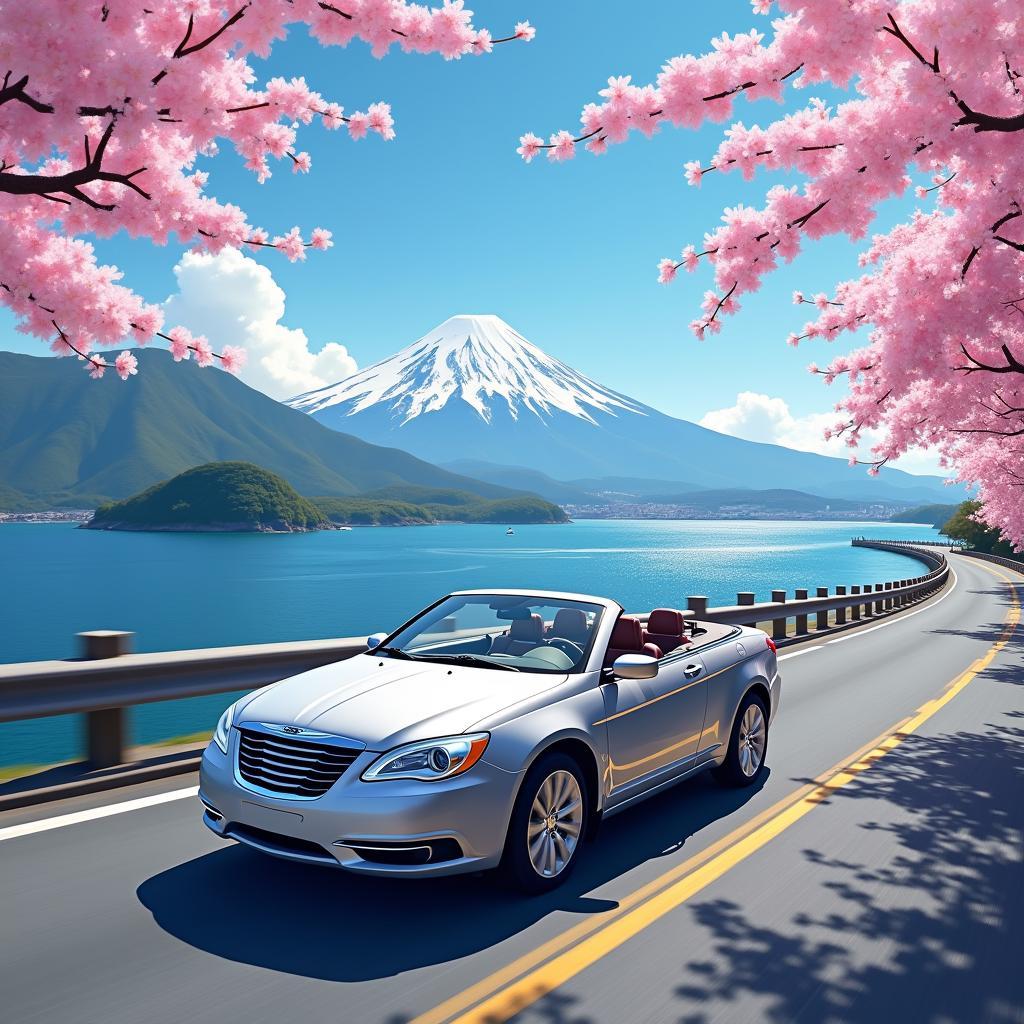 Chrysler 200 Convertible on a Scenic Japanese Road Trip