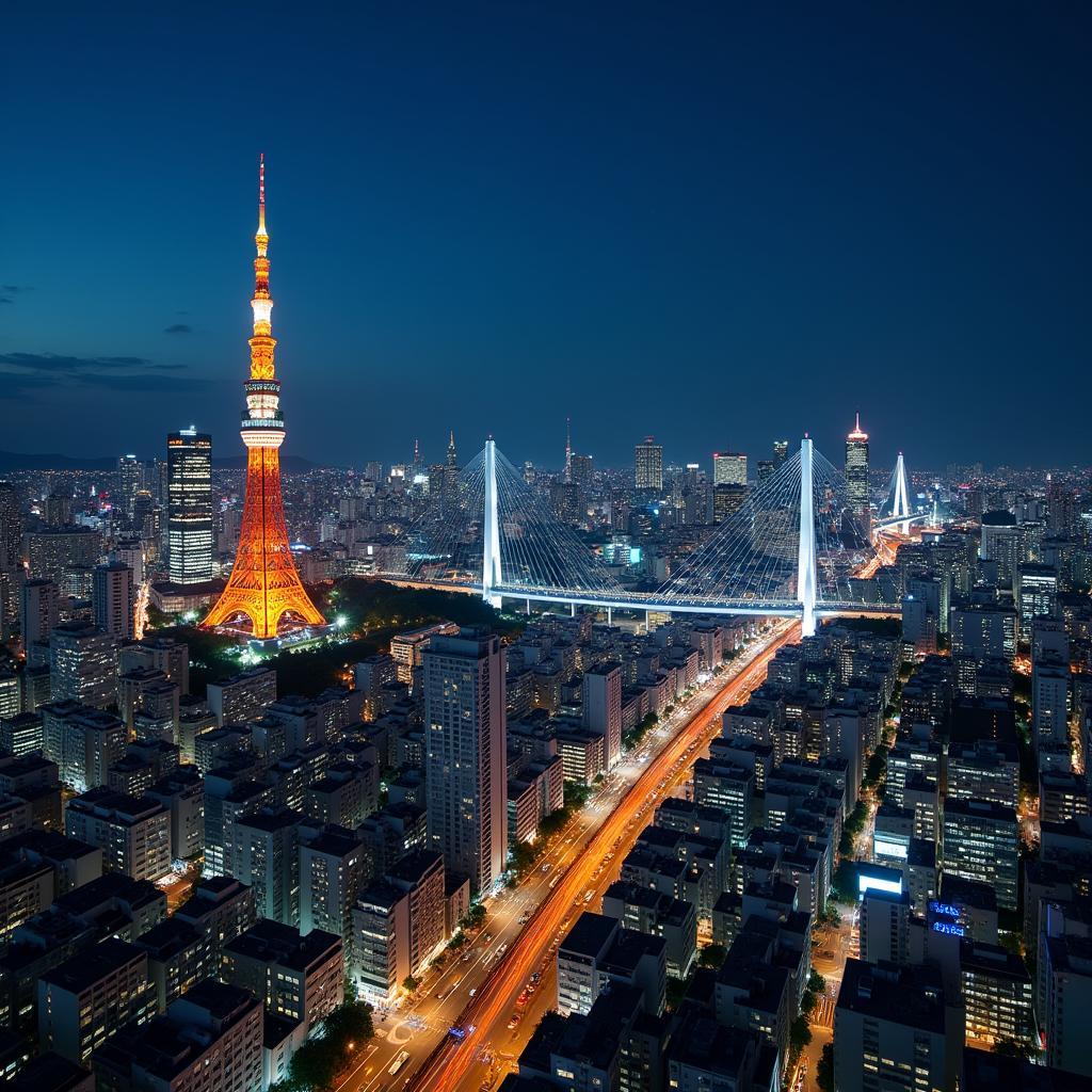 Tokyo Cityscape during a Classic Japan Tour