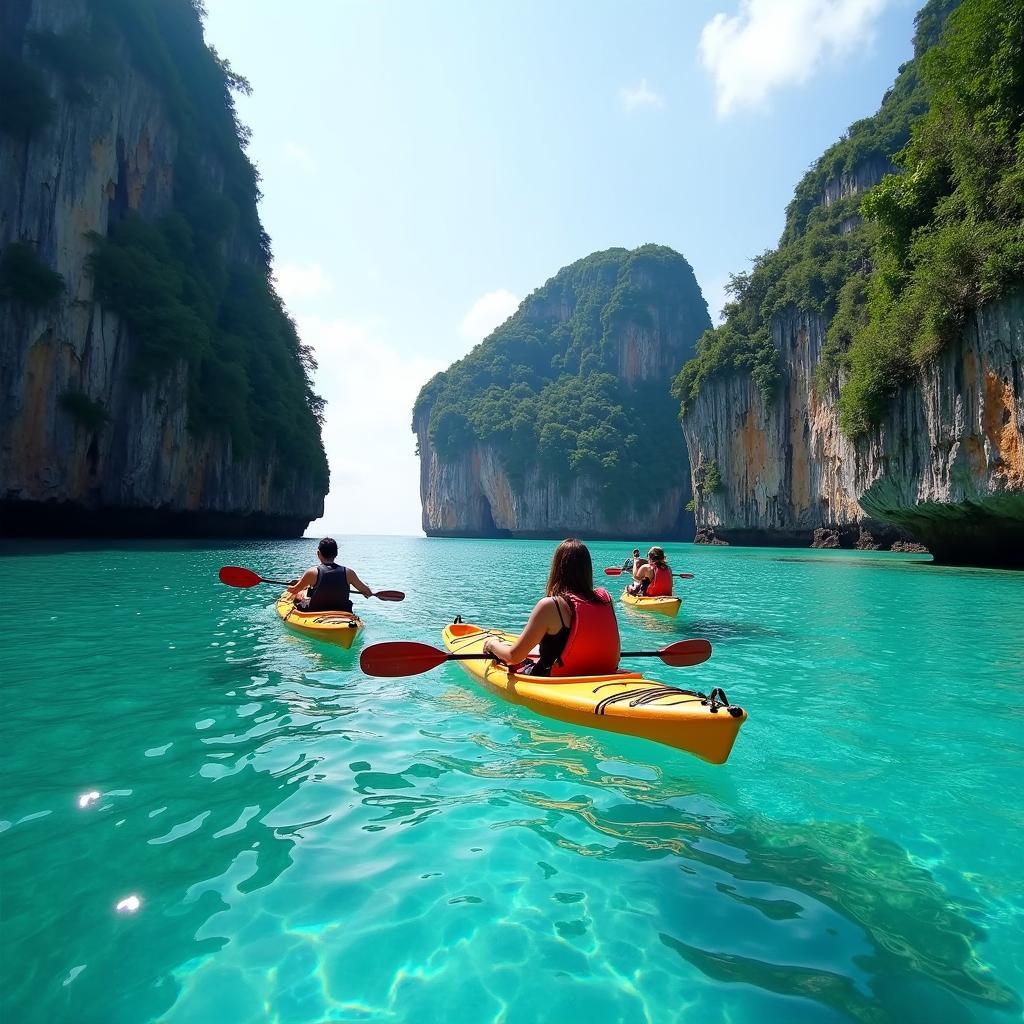 Kayaking in the Twin Lagoon, Coron