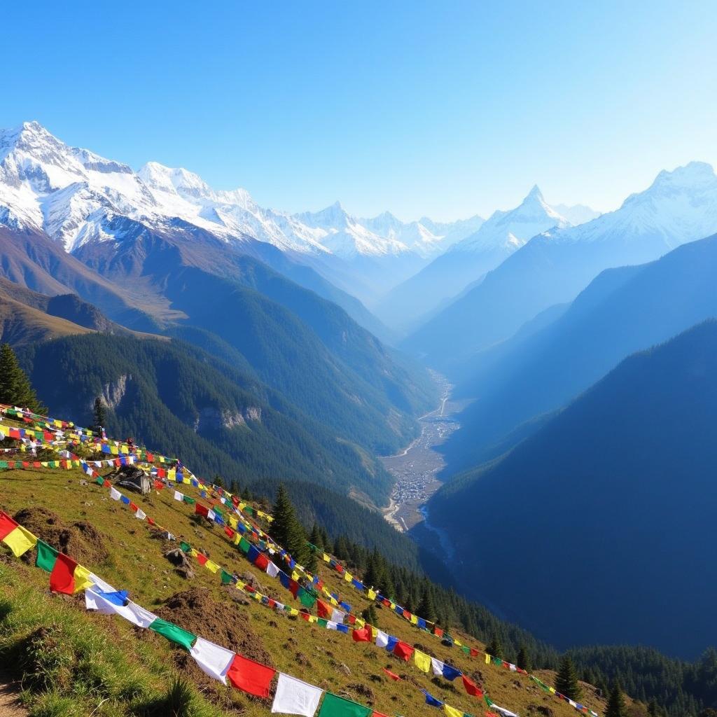 Scenic View of the Himalayas during a Darjeeling Sikkim Bhutan Tour