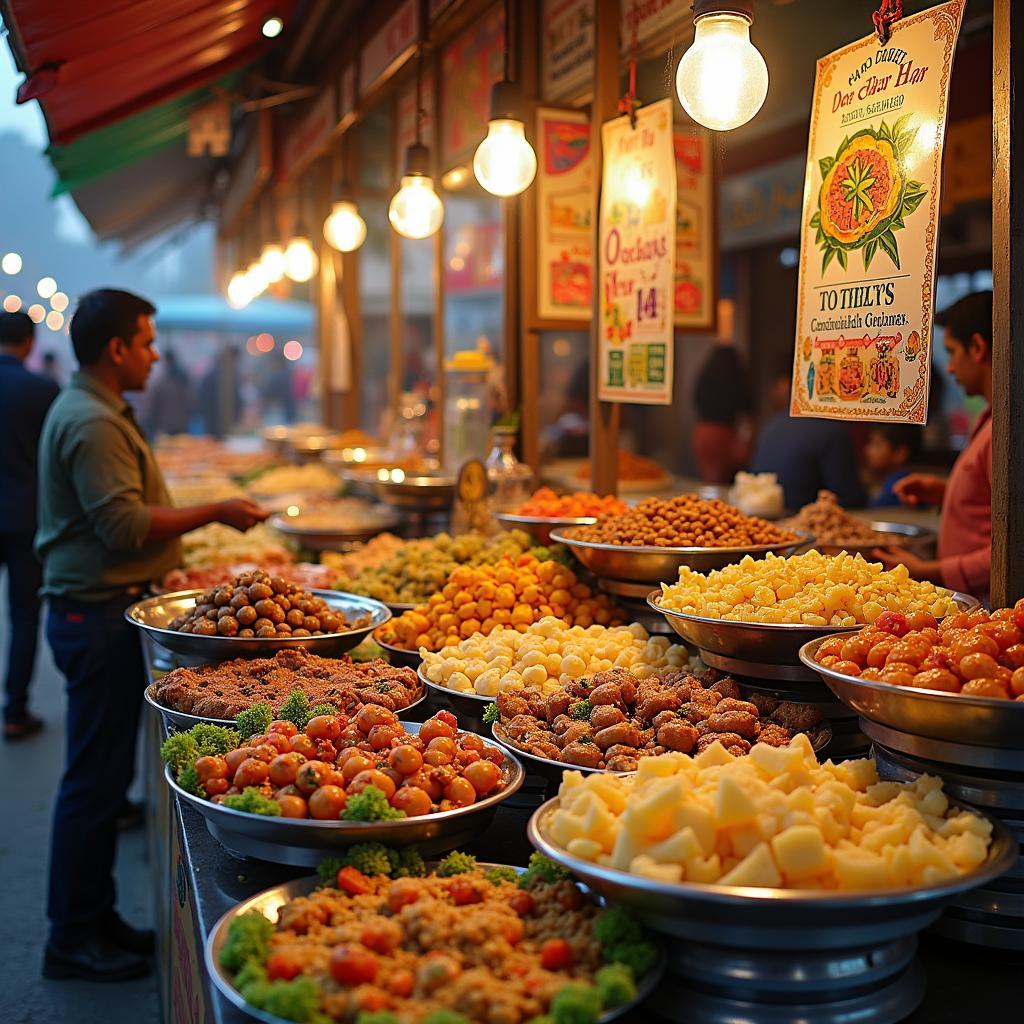 Delhi street food during a 3-day tour